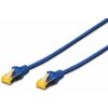 Digitus DK-1644-A-100/B patch, Cat6A, S/FTP (PiMF), LSOH, 10m, modrý Digitus DK-1644-A-100/B patch, Cat6A, S/FTP (PiMF), LSOH, 10m, modrý