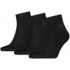 CALVIN KLEIN - pánske ponožky 3PACK quarter čierne s logom CK-43-46 CALVIN KLEIN - pánske ponožky 3PACK quarter čierne s logom CK-43-46