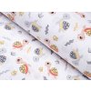 Detská bavlnená látka/plátno Sandra SA-373 Veselé korytnačky na bielom - šírka 160 cm Detská bavlnená látka/plátno Sandra SA-373 Veselé korytnačky na bielom - šírka 160 cm
