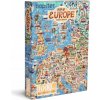 Bopster Ilustrované puzzle 1000 prvkov Mapa Európy Bopster Ilustrované puzzle 1000 prvkov Mapa Európy