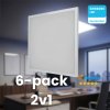V-TAC LED panel 60×60 cm 36 W 3960 lm 2v1 – zapustený aj povrchový – 6 ks balenie Typ svetla: Studená biela 6500K V-TAC LED panel 60×60 cm 36 W 3960 lm 2v1 – zapustený aj povrchový – 6 ks balenie Typ svetla: Studená biela 6500K