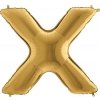 Nafukovací balónik písmeno X zlaté 102 cm - Grabo Nafukovací balónik písmeno X zlaté 102 cm - Grabo
