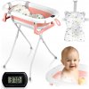 Skladacia vanička pre deti, dojčatá so stojanom, teplomerom a vložkou Ricokids RK-287 bielo-ružová Skladacia vanička pre deti, dojčatá so stojanom, teplomerom a vložkou Ricokids RK-287 bielo-ružová