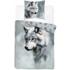 DETEXPOL Obliečky Vlk akvarel Bavlna 140x200 70x80