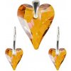 Set Swarovski elements srdce CRAZY oranžový Astral Pink 12mm Set Swarovski elements srdce CRAZY oranžový Astral Pink 12mm