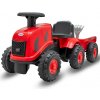 Detské odrážadlo traktor s vlečkou a náradim Baby Mix Benny červený Detské odrážadlo traktor s vlečkou a náradim Baby Mix Benny červený