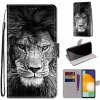 Knižkové puzdro Trendy Cross case Čiernobiely lev – Samsung Galaxy A53 5G Knižkové puzdro Trendy Cross case Čiernobiely lev – Samsung Galaxy A53 5G