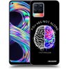 Picasee silikónový čierny obal pre Realme 8 4G - Brain - White Picasee silikónový čierny obal pre Realme 8 4G - Brain - White