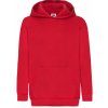 Mikina detská s kapucňou Fruit of the Loom 280 - červená, 116 Mikina detská s kapucňou Fruit of the Loom 280 - červená, 116