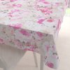 Biante Dekoračný obdĺžnikový obrus PM-030 Ružové maľované kvety 140x180 cm Biante Dekoračný obdĺžnikový obrus PM-030 Ružové maľované kvety 140x180 cm