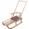 BAYO Detské drevené sánky s rukoväťou 86x33x93 drevený design BAYO Detské drevené sánky s rukoväťou 86x33x93 drevený design