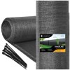Springos SN0065 ZATIEŇOVACIA SIEŤKA SVETLÝ ANTRACIT 140 GSM 1,5 X 25 M 100 PÁSIEK