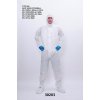 Profi ochranný oblek - overal antiCOVID kategórie III T5 / T6 biely - Veľkosť XXXL Profi ochranný oblek - overal antiCOVID kategórie III T5 / T6 biely - Veľkosť XXXL