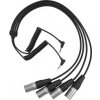 Saramonic kábel SR-C2020 s dvojitým 3,5 mm TRS samec na štyri XLR samec (SR-C2020) Saramonic kábel SR-C2020 s dvojitým 3,5 mm TRS samec na štyri XLR samec (SR-C2020)