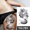REBELULU Vodeodolné dočasné tetovačky pre ženy Fejkové tetovanie Dočasné tetovanie Fox Flower Hair Fur Woman Face Body Art Arm Fake Tattoo Men Women REBELULU Vodeodolné dočasné tetovačky pre ženy Fejkové tetovanie Dočasné tetovanie Fox Flower Hair Fur Woman Face Body Art Arm Fake Tattoo Men Women