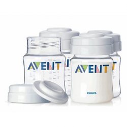 Avent 4 nádoby na uskladnenie materského mlieka, 4ks