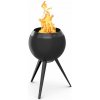 Höfats Štýlové ohnisko MOON na drevo a peletky Farba: ALL BLACK - celá čierna, Variant: s vysokou podstavou Höfats Štýlové ohnisko MOON na drevo a peletky Farba: ALL BLACK - celá čierna, Variant: s vysokou podstavou