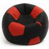 Sedací vak futbalová lopta malá čiernočervená EMI Sedací vak futbalová lopta malá čiernočervená EMI