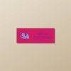 Nažehľovacie menovky na oblečenie (Kopírovat) - 2ks, Obdĺžnik 4,4 × 1,7 cm, Slon, Rúžová Nažehľovacie menovky na oblečenie (Kopírovat) - 2ks, Obdĺžnik 4,4 × 1,7 cm, Slon, Rúžová