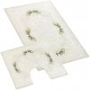 Bellatex Koupelnová sada 3D tisk, Růžičky - 60x100, 60x50 cm Bellatex Koupelnová sada 3D tisk, Růžičky - 60x100, 60x50 cm