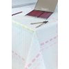 Obrus PVC metráž 573433, 20 m x 140 cm, prepletaný vzor sivo ružový, IMPOL TRADE Obrus PVC metráž 573433, 20 m x 140 cm, prepletaný vzor sivo ružový, IMPOL TRADE