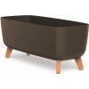 PROSPERPLAST Kvetináč GRACIA CASE ECO WOOD kávový 58cm