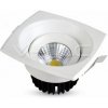 Bodové LED svietidlo štvorcové 8W, 3000K, 550lm, biele VT-2908SQ (V-TAC) Bodové LED svietidlo štvorcové 8W, 3000K, 550lm, biele VT-2908SQ (V-TAC)