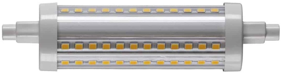 SLV BIG WHITE QT DE12 R7S 118 mm LED svetelný zdroj transparentný 15 W 3000 K CRI 90 330° 1005288