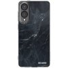 Picasee silikónový prehľadný obal Samsung Galaxy S25 Edge 5G Black marble