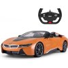 Rastar BMW i8 2,4 GHz RTR napájaný batériami AA oranžová 1:12 Rastar BMW i8 2,4 GHz RTR napájaný batériami AA oranžová 1:12
