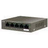 Tenda TEG1105P-4-63W PoE AT switch 4x PoE 802.3af/ at, 5x 1 Gb/ s, PoE celkom 63W, fanless, PoE+ 75011816 Tenda TEG1105P-4-63W PoE AT switch 4x PoE 802.3af/ at, 5x 1 Gb/ s, PoE celkom 63W, fanless, PoE+ 75011816