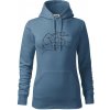 Ruka otec a syn - Proste kamoši - Mikina dámská Cape s kapucí - XL ( Denim ) Ruka otec a syn - Proste kamoši - Mikina dámská Cape s kapucí - XL ( Denim )