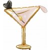 PARTYDECO Balón foliový koktejlová sklenice, rosegold, 80 cm 5904555010352 PARTYDECO Balón foliový koktejlová sklenice, rosegold, 80 cm 5904555010352