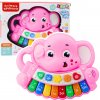 LEAN TOYS Interaktívne klavírne melódie Zvuky zvierat Rozsah Ružový slon LEAN TOYS Interaktívne klavírne melódie Zvuky zvierat Rozsah Ružový slon