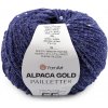 Pletacia priadza Alpaca Gold s flitrami 50 g modrá parížska 1ks Pletacia priadza Alpaca Gold s flitrami 50 g modrá parížska 1ks