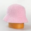 Klobúk angora s guľatou hlavou - ružová-57 Klobúk angora s guľatou hlavou - ružová-57