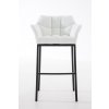 Barová stolička Damaso B so 4-nohým rámom, biela Barová stolička Damaso B so 4-nohým rámom, biela