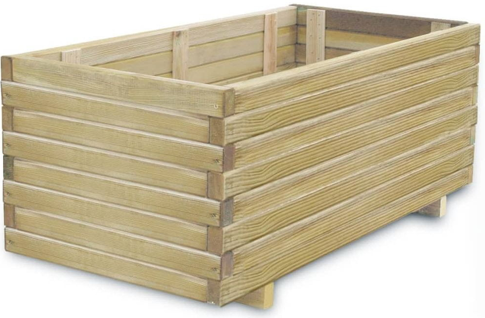Petromila vidaXL Vyvýšený záhon 100x50x40 cm, drevo, obdĺžnikový