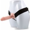 Blush Dr. Skin 7 Inch Hollow Strap On Vanilla Blush Dr. Skin 7 Inch Hollow Strap On Vanilla