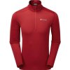Montane Mikina Protium Lite Pull-on pánská Velikost: L / Barva (vzor): acer red Montane Mikina Protium Lite Pull-on pánská Velikost: L / Barva (vzor): acer red