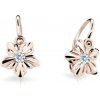 Cutie Diamonds detské náušnice z ružového zlata Kytičky s diamantmi C2238-10-10-X-4-D