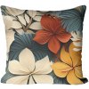 Soovi Home Obliečka na vankúš Floral Vibe – 3D kvetinový vzor v teplých a modrosivých tónoch Veľkosť: 40x40 mikrovlákno Soovi Home Obliečka na vankúš Floral Vibe – 3D kvetinový vzor v teplých a modrosivých tónoch Veľkosť: 40x40 mikrovlákno
