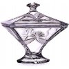 Bohemia Crystal Ručne brúsená dóza s viečkom Mašľa 225mm