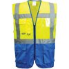 Portwest C476 Warsaw Reflexná manažérska vesta žltá/kráľovská modrá 3XL Portwest C476 Warsaw Reflexná manažérska vesta žltá/kráľovská modrá 3XL