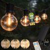 Solárna záhradná girlanda 30x LED dekoračné guličky 15, 05m 2700K teplá biela + diaľkové Lumiled Solárna záhradná girlanda 30x LED dekoračné guličky 15, 05m 2700K teplá biela + diaľkové Lumiled