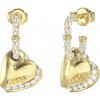 Náušnice visiace so srdiečkom Guess By Your Side JUBE06076JWYGT/U Náušnice visiace so srdiečkom Guess By Your Side JUBE06076JWYGT/U
