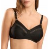 Mäkká bavlnená podprsenka bez kostíc, pohodlná čierna Sielei 75B Mäkká bavlnená podprsenka bez kostíc, pohodlná čierna Sielei 75B