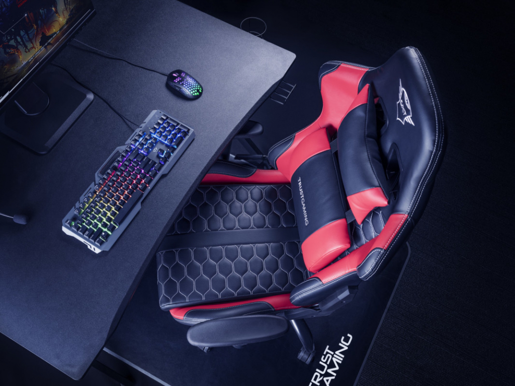 TRUST GXT 708B Resto Gaming Chair, modrá 24435