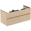Ideal Standard Finesse - Umývadlová skrinka, 120x51x55 cm, 4 zásuvky, biely dub E3399US Ideal Standard Finesse - Umývadlová skrinka, 120x51x55 cm, 4 zásuvky, biely dub E3399US