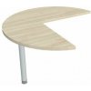 Hobis Doplnkový stôl Flex, ľavý, 100,0x75,5x(60x60) cm, agát/kov Hobis Doplnkový stôl Flex, ľavý, 100,0x75,5x(60x60) cm, agát/kov